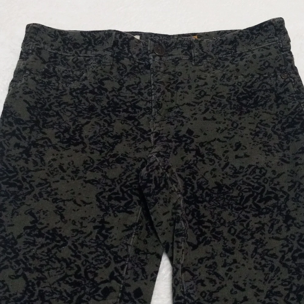 Anthropologie Pilcro and the Letterpress Serif Green & Black Corduroy Pants - Picture 8 of 16